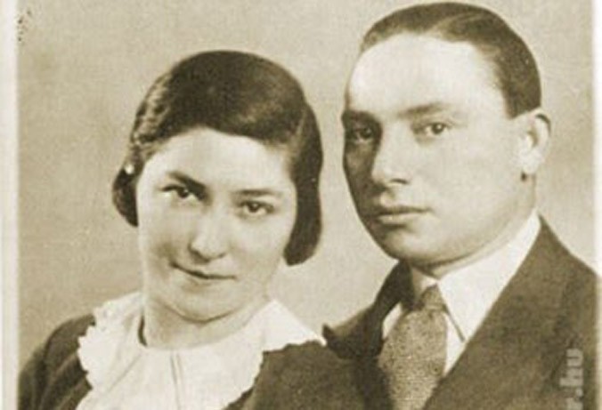 Nhạc sĩ Seress Rezsô và vợ, bà Hélenke.