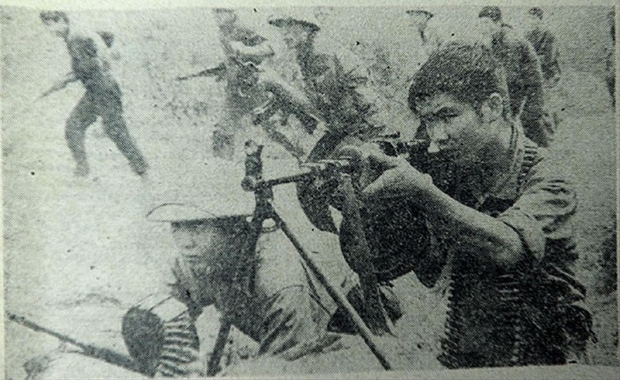 Bộ đội ta chiến đấu tại biên giới phía Bắc năm 1979. Ảnh tư liệu báo Tiền Phong 