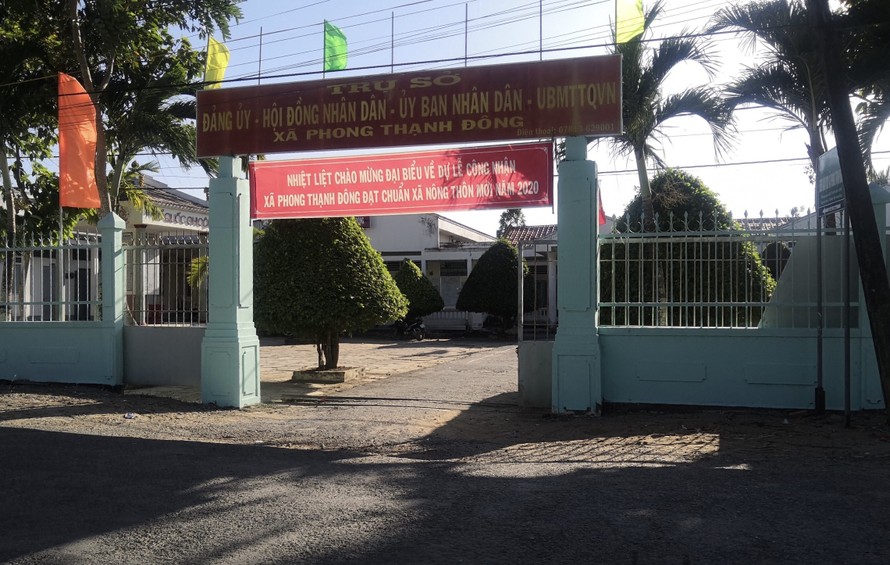 Trụ sở UBND xã Phong Thạnh Đông, nơi ông Lương Minh Đương làm chủ tịch Ảnh: T.H 