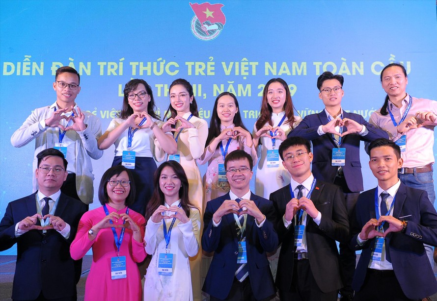 Các đại biểu tham dự Diễn đàn Tri thức trẻ Việt Nam toàn cầu lần thứ II, năm 2019 Ảnh: XUÂN TÙNG