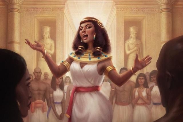 Cỗ quan tài tuyệt đẹp chứa xác ướp nữ ca sĩ Ai Cập cổ đại trước khi bị thiêu rụi.