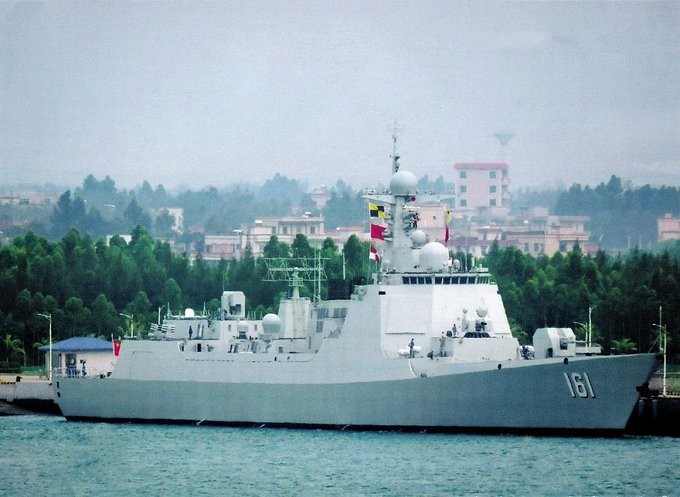 Tàu khu trục Hohhot thuộc lớp Type 052D của Trung Quốc. 