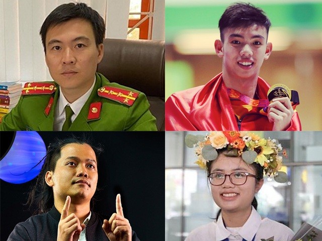 4 đề cử gương mặt trẻ Việt Nam tiêu biểu giao lưu trực tuyến: Đại úy Ngô Anh Tuấn, Nguyễn Huy Hoàng, Hoàng Hoa Trung, Nguyễn Khánh Linh. 
