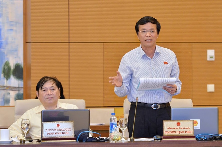 Tổng thư ký Quốc hội Nguyễn Hạnh Phúc ảnh: Quang Khánh