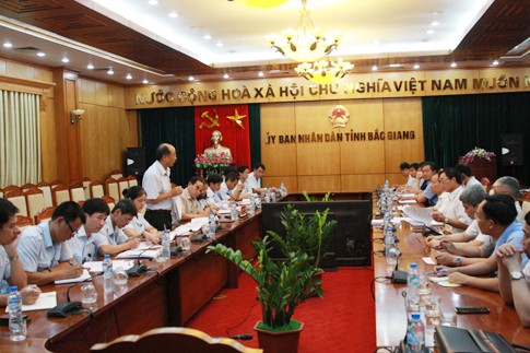 Thanh tra Chính phủ công bố quyết định thanh tra tại UBND tỉnh Bắc Giang (Ảnh: TTCP).