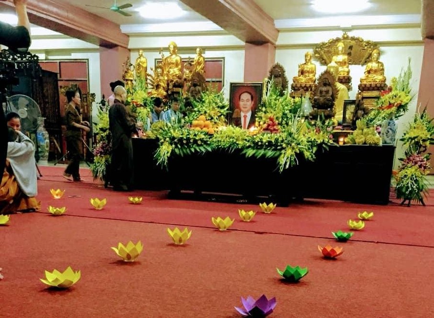 Cầu siêu, tưởng nhớ Chủ tịch nước Trần Đại Quang tại quê nhà