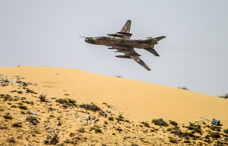 Chiến đấu cơ Su-22 của Không quân Syria. Ảnh: Tass