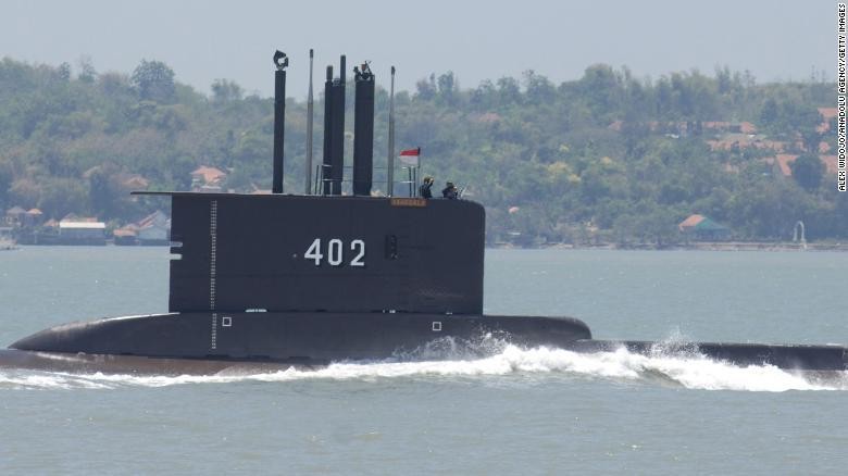 Tàu ngầm KRI Nanggala 402. Ảnh: CNN