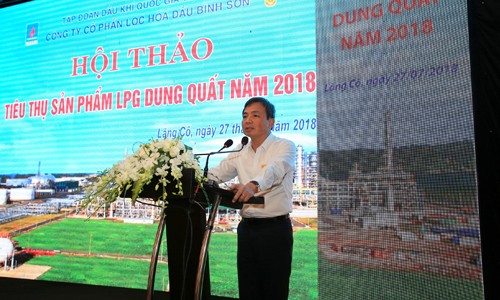 Phó Tổng giám đốc PVN Nguyễn Sinh Khang phát biểu chỉ đạo tại hội thảo