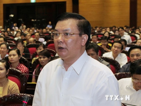 Bộ trưởng Bộ Tài chính Đinh Tiến Dũng. (Ảnh: Lâm Khánh/TTXVN) 