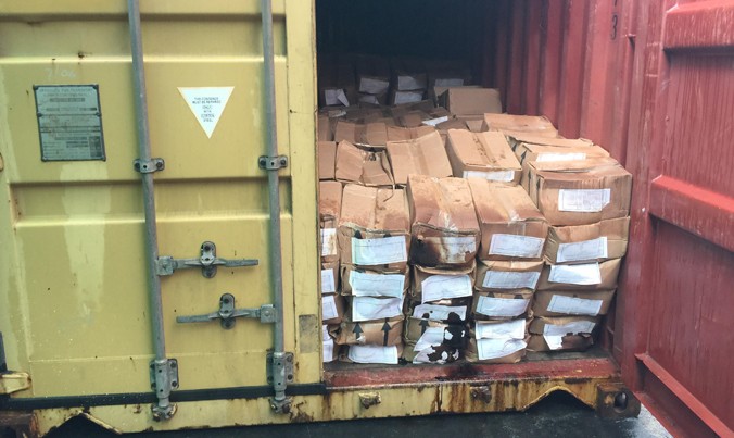 Phát hiện container lá khát nhập lậu vào cảng Hải Phòng