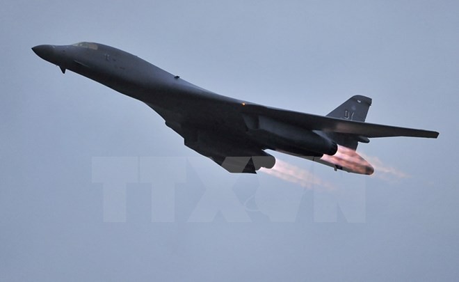 Máy bay B-1B của không quân Mỹ. Nguồn: AFP/TTXVN.