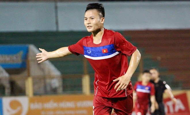 Tiền đạo thủ quân U20 Việt Nam Nguyễn Quang Hải.