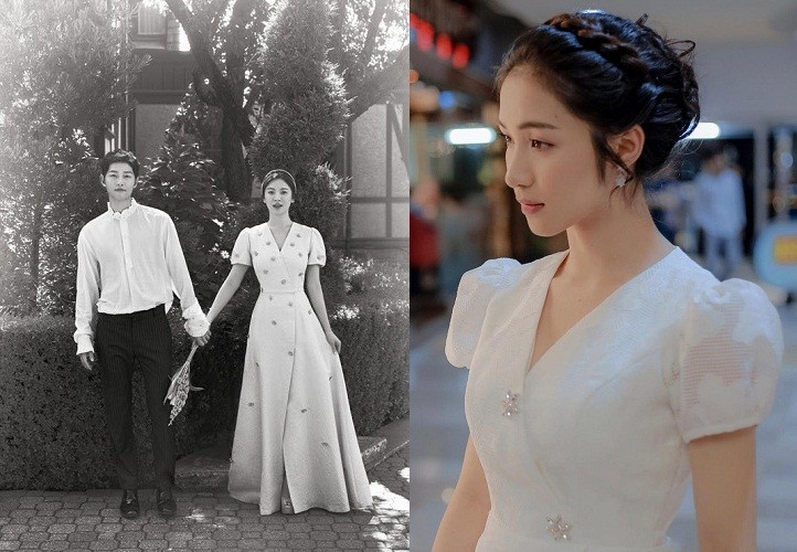 Xinh đẹp, nhưng Hoà Minzy bị tố mặc váy nhái của Song Hye Kyo.