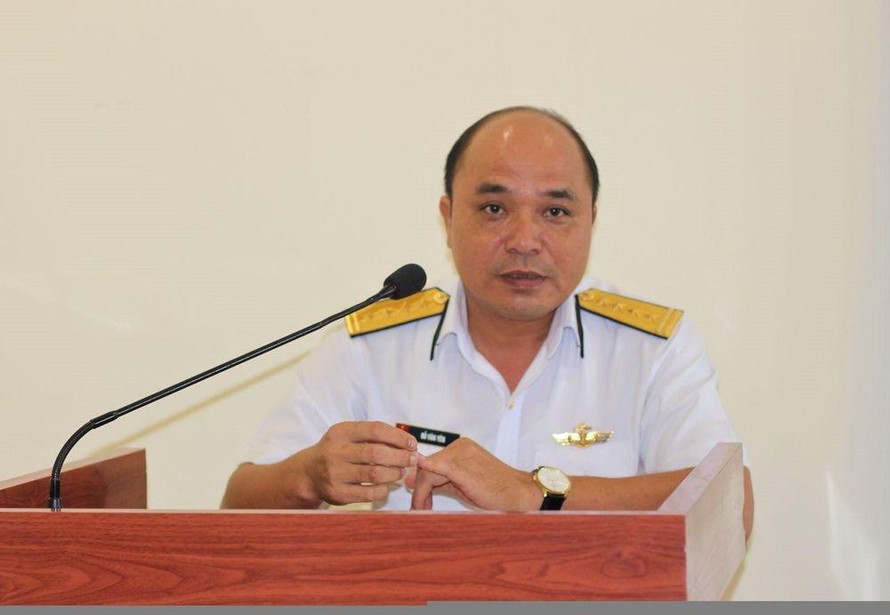 Phó Chính ủy Quân chủng Hải quân Đỗ Văn Yên. Ảnh: BCL