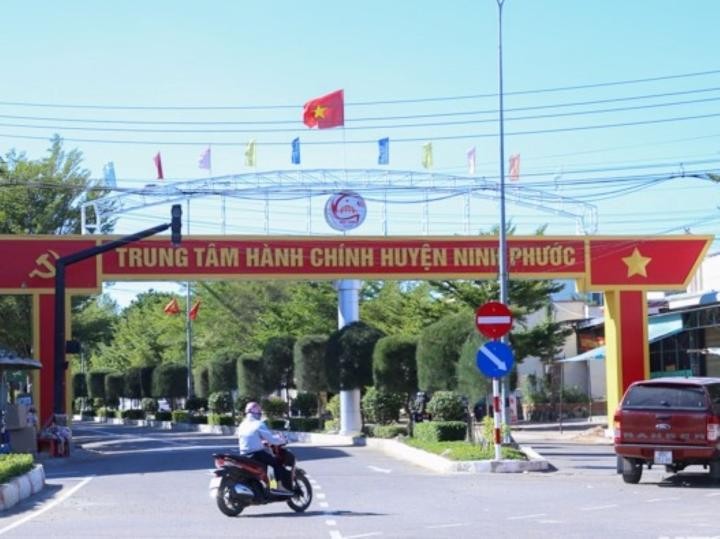 Trung tâm huyện Ninh Phước.