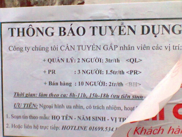 Sinh viên cảnh giác với tuyển dụng 'ngon ăn'