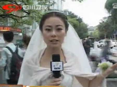 "Cô dâu động đất" xinh đẹp Trần Oánh gây xôn xao cộng đồng mạng Trung Quốc