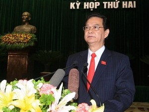 Thủ tướng Nguyễn Tấn Dũng trình bày Báo cáo tình hình và kế hoạch phát triển kinh tế-xã hội