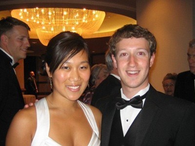 Priscilla Chan dự tiệc cùng Mark Zucerberg tại Nhà Trắng. Ảnh: Facebook