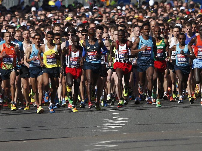 Giải marathon London 2013 khai mạc bất chấp vụ khủng bố ở Boston