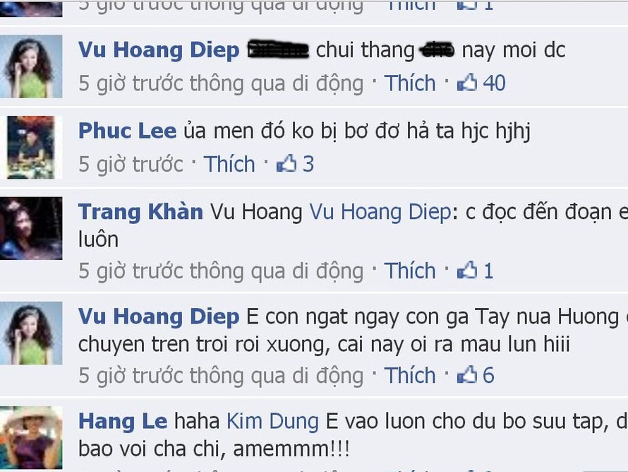 Phát hoảng nghe sao Việt văng tục trên Facebook