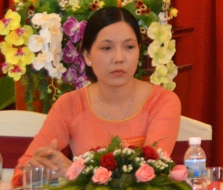 Bà Trần Hồng Ly, nguyên cán bộ BQL KKT tỉnh Trà Vinh