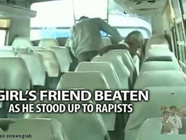 Nữ sinh bị hiếp dâm tập thể trên xe buýt trước mặt bạn trai