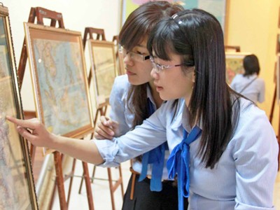 Triển lãm Hoàng Sa thu hút hàng ngàn lượt người dân trong và ngoài nước Ảnh: Nguyễn Huy