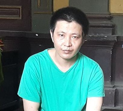 Mai Quốc Toàn tại tòa ngày 11/4. Ảnh: Tân Châu
