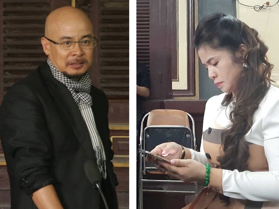 Vợ chồng 'vua cà phê' Trung Nguyên trở lại phiên xử ly hôn sau gần 1 tháng phiên tòa tạm ngưng. Ảnh: Tân Châu