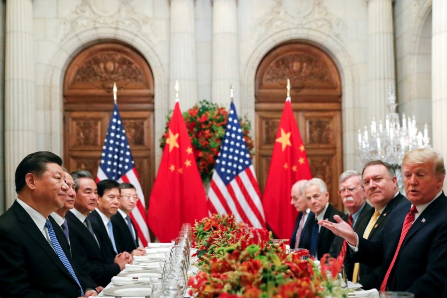 Đoàn Mỹ và Trung Quốc trong cuộc gặp bên lề thượng đỉnh G20 tại Argentina vào tháng 12/2018