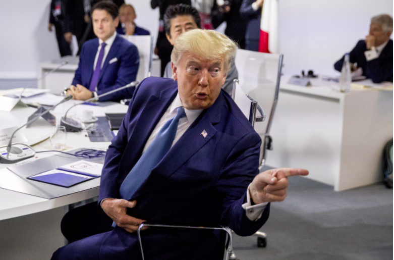 Ông Trump tại thượng đỉnh G7 cuối tuần qua ở Pháp. (Ảnh: AP)