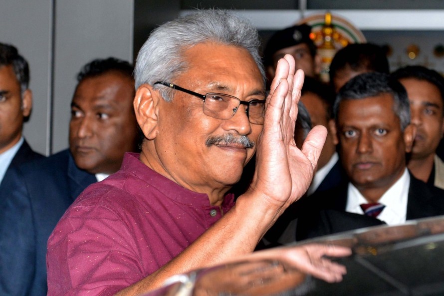 Tổng thống Sri Lanka Gotabaya Rajapaksa đang có chuyến thăm Ấn Độ. (Ảnh: EPA)