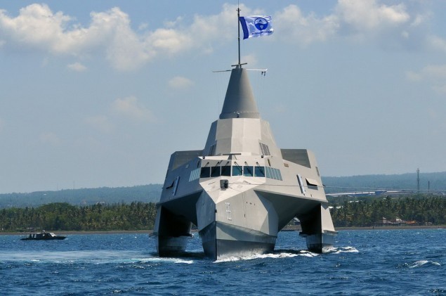 Một tàu chiến của Hải quân Indonesia. (ảnh: gcaptain.com)