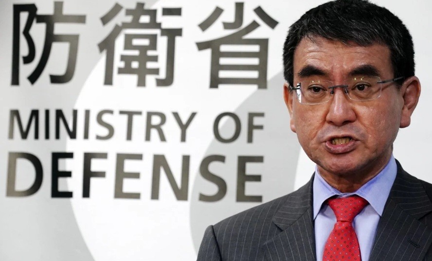 Bộ trưởng Quốc phòng Nhật Taro Kono. (Ảnh: AP)