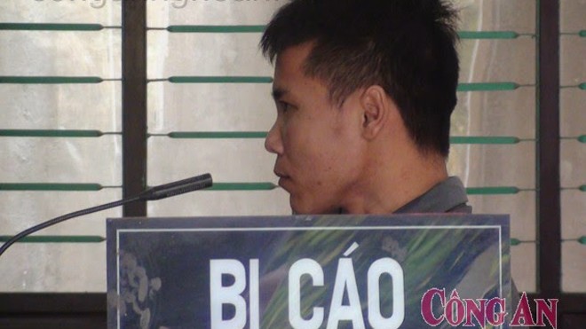 Bị cáo Nguyễn Văn Thành trước phiên tòa.