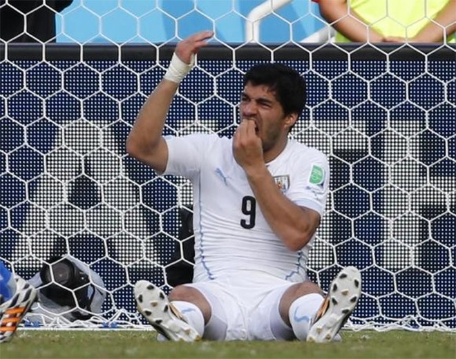 Suarez có thể sẽ phải hứng chịu rất nhiều rủi ro sau pha cắn nguội Chiellini.