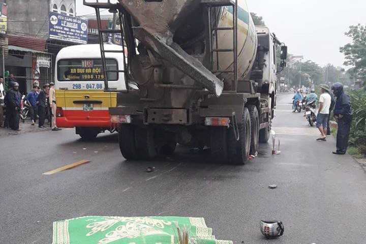 Hiện trường vụ tai nạn.