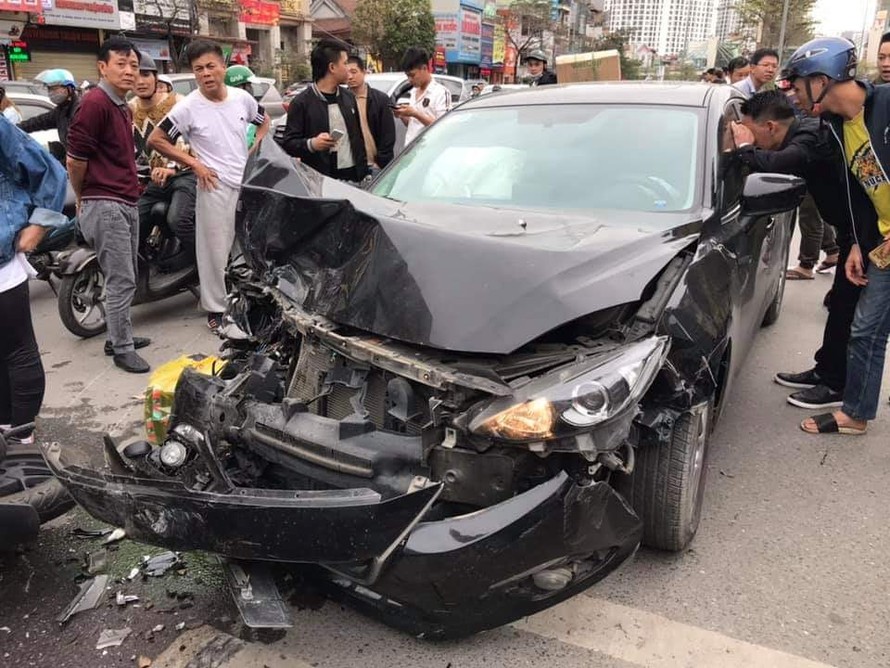Hiện trường vụ tai nạn. Ảnh: FB