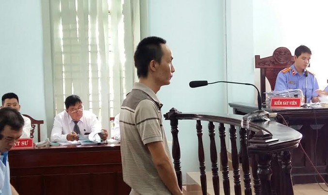 Bị cáo Trần Tường An tại phiên tòa (Ảnh: Kim Hà).