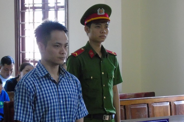 Bị cáo Khánh tại phiên tòa.