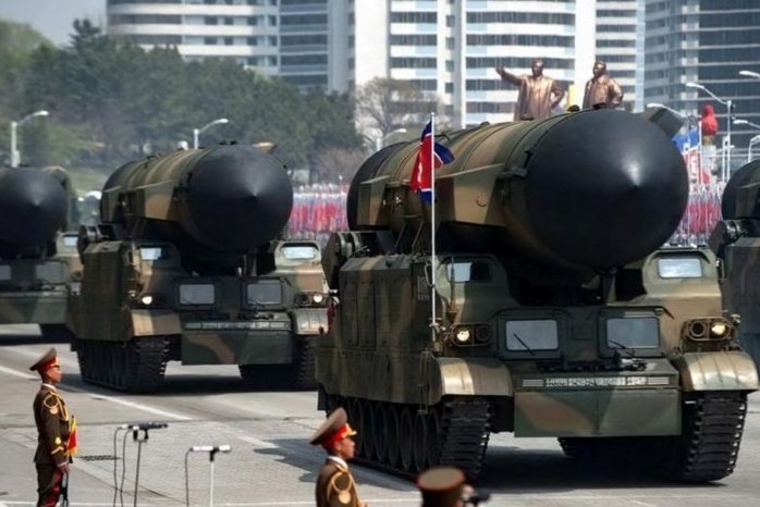 Tên lửa đạn đạo Pukguksong-2 Triều Tiên. Ảnh: Cankao