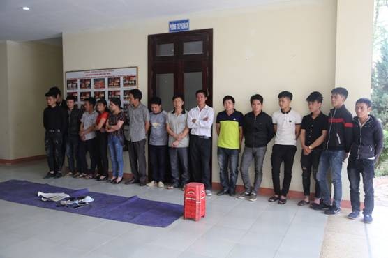 Hàng loạt đối tượng đánh bạc tại Lộc Bình bị bắt giữ *ảnh: Duy Chiến