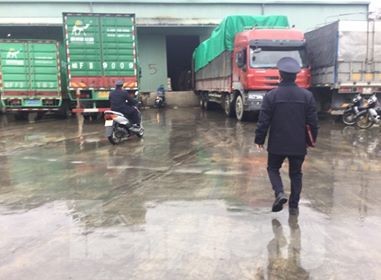 Khu vực cửa khẩu Hữu Nghị, nơi xảy ra sự việc sét đánh chết người. Ảnh: Duy Chiến
