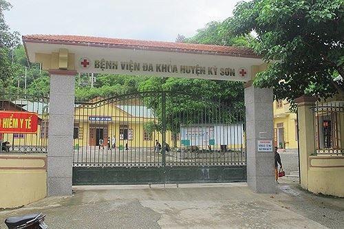 Bệnh viện đa khoa huyện kỳ sơn nơi các nạn nhân đến cấp cứu