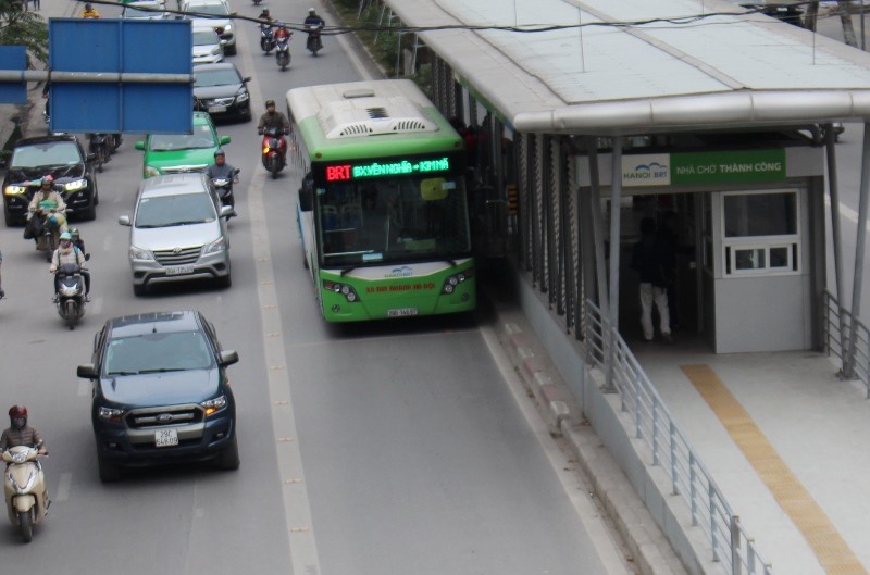 Đường dành riêng cho xe buýt BRT tại Hà Nội