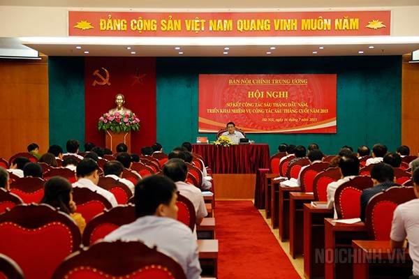 Ban Nội chính T.Ư sơ kết nhiệm vụ 6 tháng đầu năm 