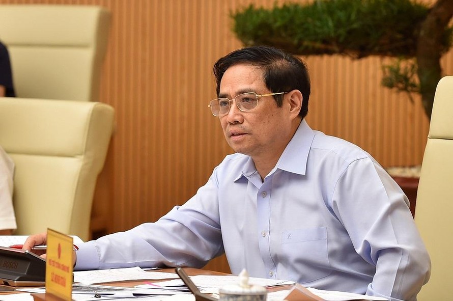 Thủ tướng Phạm Minh Chính chủ trì cuộc họp (ảnh Nhật Minh)