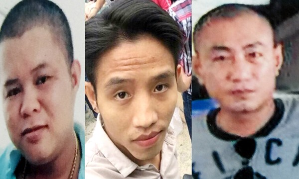 Các nghi can bị bắt giữ. Ảnh CA